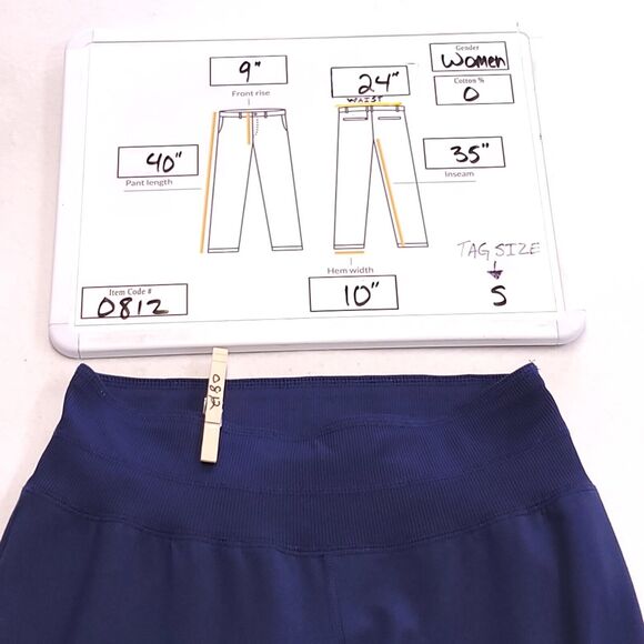 Mizuno Pull On Athletic Running Workout Pants Womens Size Small S Blue - Picture 9 of 9